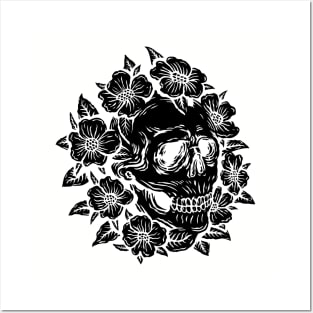 Flower Skull Posters and Art